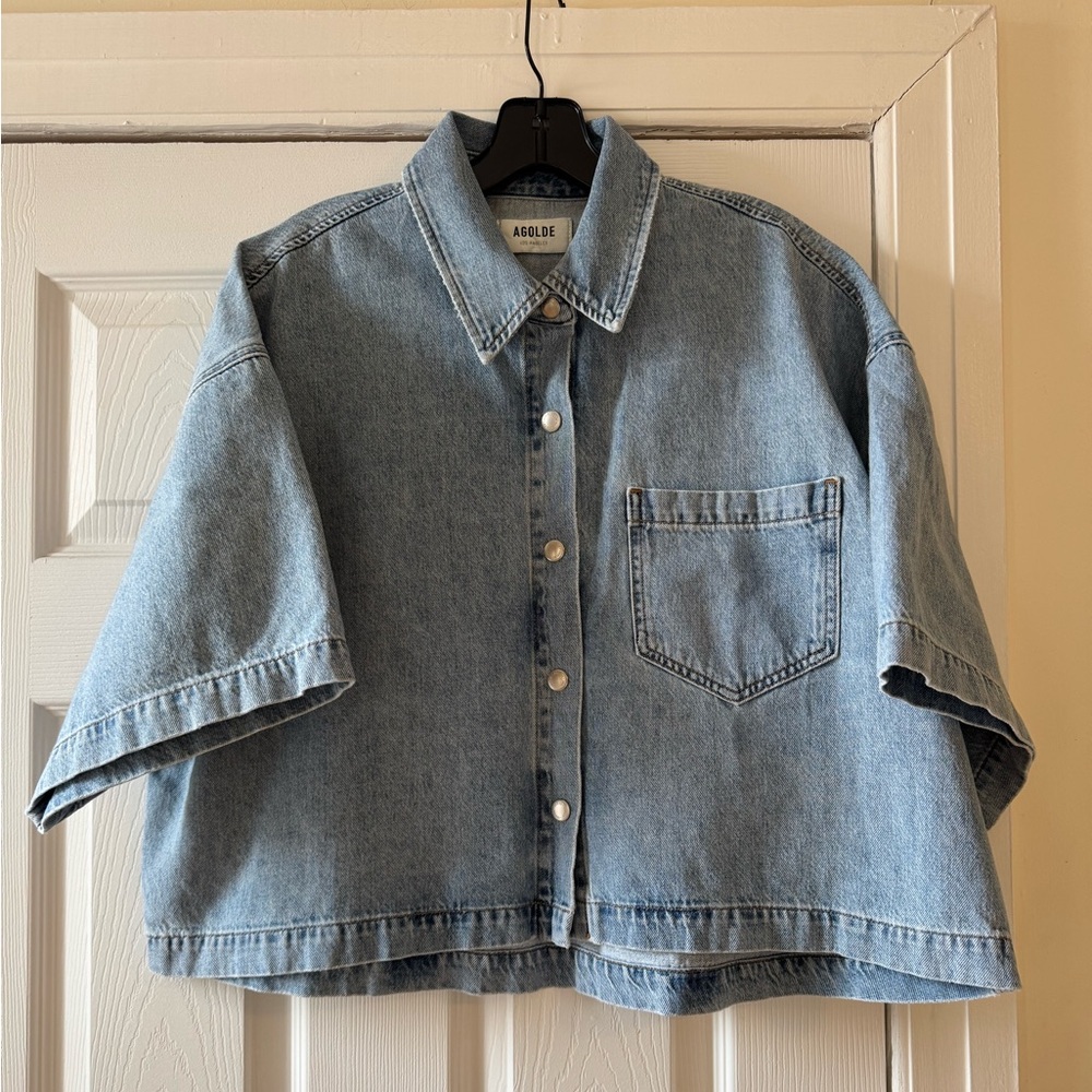AGOLDE RONA BOX  SHIRT IN EFFECT - Picture 5 of 12